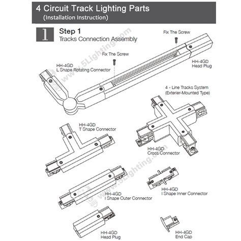 track lighting parts diagram